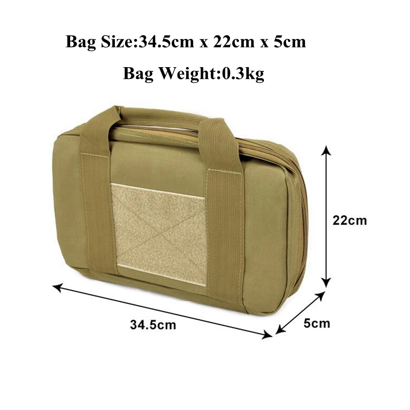 Bolsa de pistola táctica para Glock 17 Beretta M9 G2C, funda acolchada a prueba de golpes, bolsa de almacenamiento Universal para pistola de mano - imagen 4