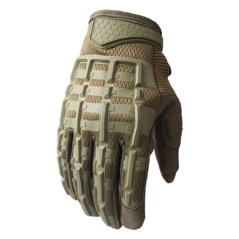 Guantes tácticos de camuflaje transpirables para hombre, guantes duros para nudillos, guantes deportivos para ciclismo, caza y senderismo - imagen 3