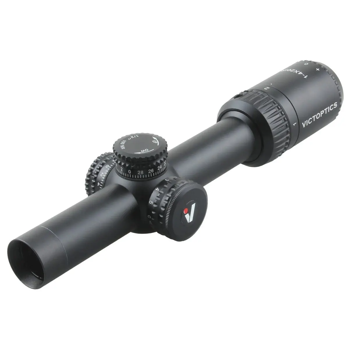Victoptics X4 1-4X20 IR 1/2 MOA 5 niveles de iluminación mira para Rifle roja y verde para caza pistola de aire de tiro táctico AR15.223 - imagen 5