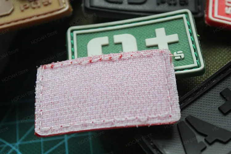 Parche 3D de PVC para caza, accesorio táctico militar brillante, A + B + AB + O + POS A- B- AB- O-NEG, para grupos sanguíneos - imagen 3