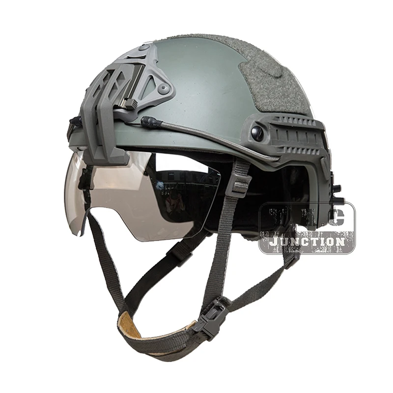 Visor táctico DE brazo fijo para casco, gafas antiniebla, Compatible con L4 Wilcox, cubierta para Airsoft War, marco DE juego - imagen 3