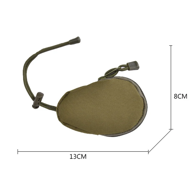 Mini cartera táctica EDC para llaves, monedero, bolsa militar, llavero pequeño del ejército, bolsa de herramientas con cremallera para exteriores - imagen 5