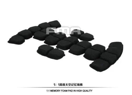 Almohadillas interiores protectoras de espuma viscoelástica y revestimientos de suspensión para cascos balísticos FMA M/L L/XL equipo táctico - imagen 5