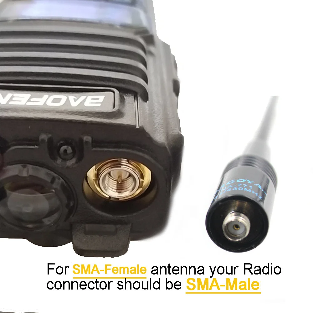 2 uds NAGOYA NA-771 SMA hembra SMA-F antena Flexible de doble banda ancha VHF/UHF 144/430MHz Radio bidireccional BAOFENG UV-5R BF-888S - imagen 3