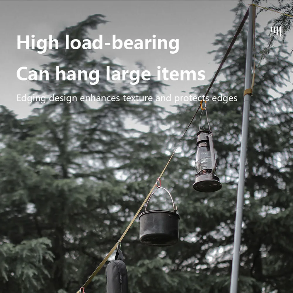 Cinturón de extensión de toldo de tienda al aire libre, tendedero multifuncional, cordón, cuerda a prueba de viento, accesorios de viaje para acampar - imagen 3