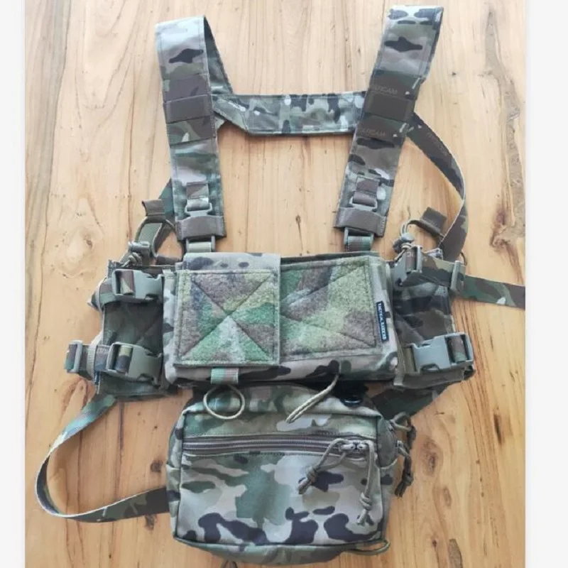 Chasis táctico marrón Airsoft SS Micro Fight MK4, aparejo de pecho, 500D - imagen 3