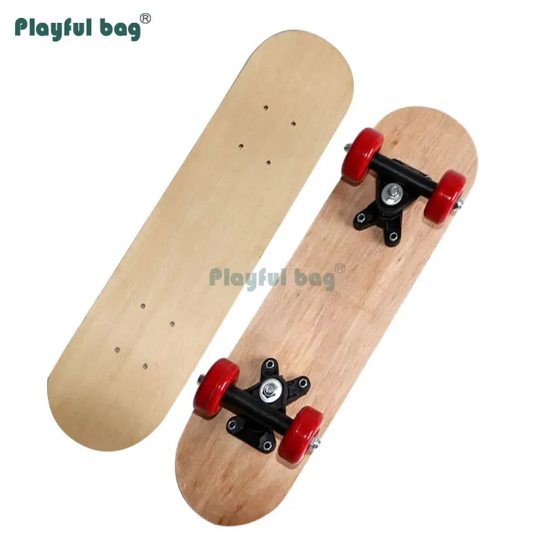 Skateboard de arce de cuatro ruedas, bolsa juguetona, para grafiti pintado a mano, tabla de Skate de color primario, 43, 60, 70, 80CM, MA16 - imagen 3