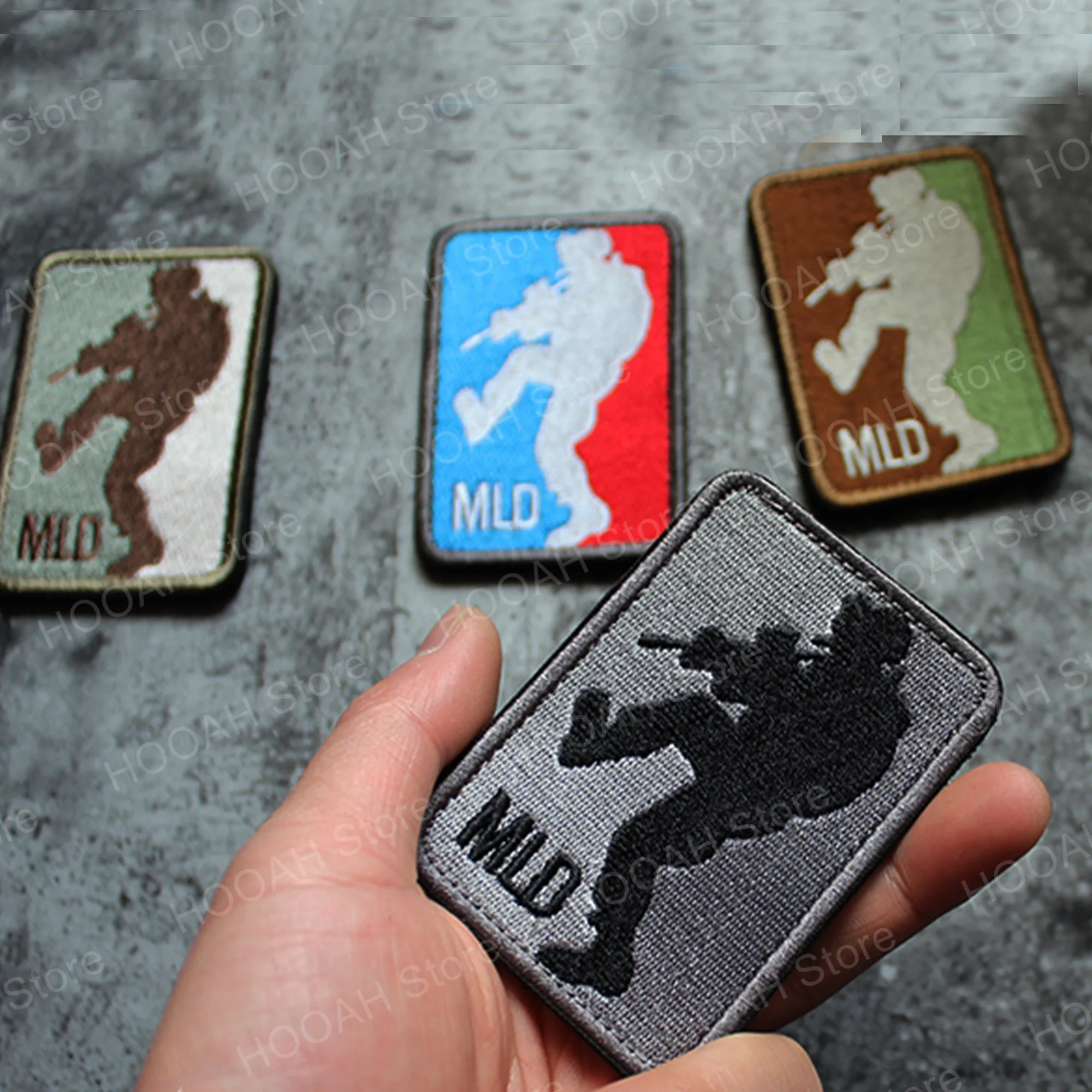 Parche táctico militar ACU DARK MLD, parche del ejército para KICKER de puerta de cuero principal - imagen 4