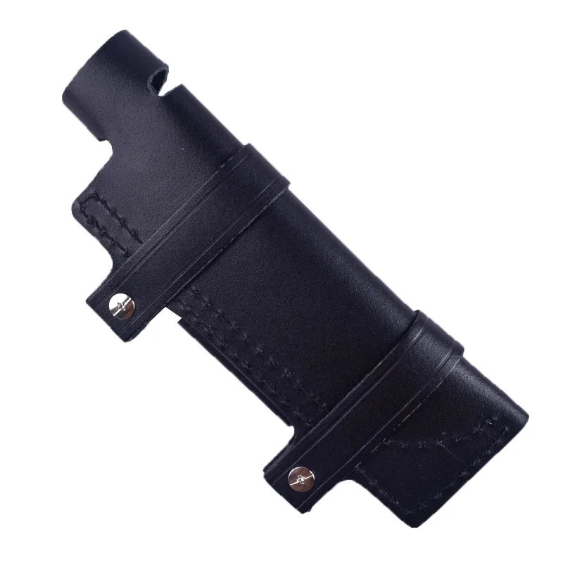 Funda de cinturón recto de cuero hecha a mano para caza, senderismo, escalada, supervivencia, soporte de bolsa de almacenamiento de vaina de cuchillo fijo - imagen 5