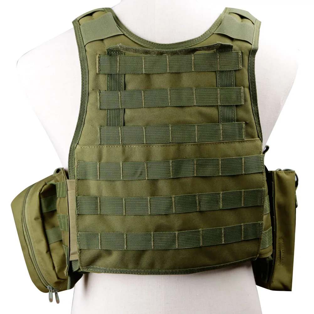 Chaleco táctico Molle, armadura corporal, Airsoft, placa de asalto militar, aparejo de pecho, accesorios de caza, Airsoft CS Wargame - imagen 5