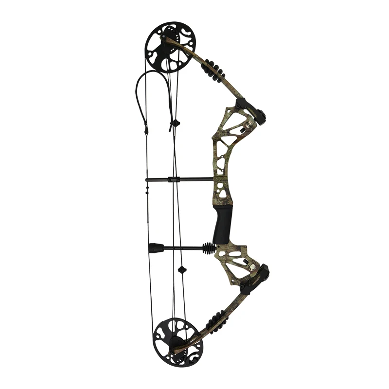 Arco de polea y flecha para adultos, juego de fibra de carbono ajustable, 15-70 libras, caza, deportes al aire libre, tiro, alta calidad - imagen 2