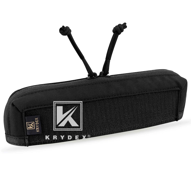 KRYDEX-bolsa táctica con doble cremallera para chasis de aparejo de pecho MK3, accesorios de Panel frontal de longitud completa, bolsillo de almacenamiento negro - imagen 2