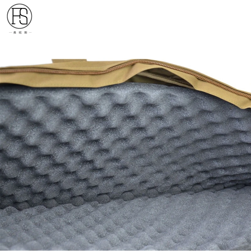 Escopeta de caza al aire libre, juego de bolsa protectora portátil cuadrada, color negro y arena, 85CM, 100CM - imagen 5