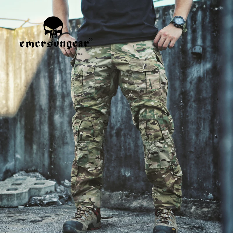 Emersongear G3 pantalones extendidos tácticos para hombre pantalones Cargo entrenamiento de combate caza deportes de senderismo al aire libre versión larga de nailon - imagen 4