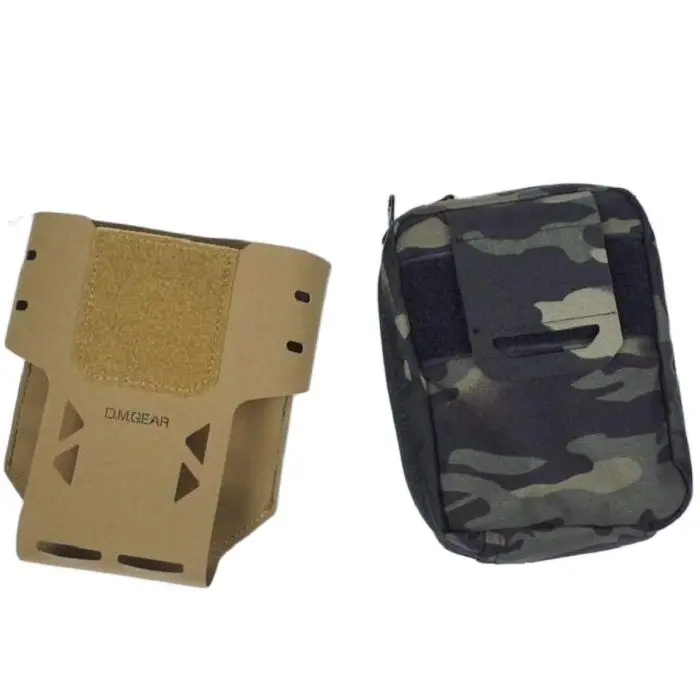 Chaleco táctico al aire libre MOLLE Horizontal Vertical multifunción de liberación rápida bolsa para artículos diversos - imagen 4