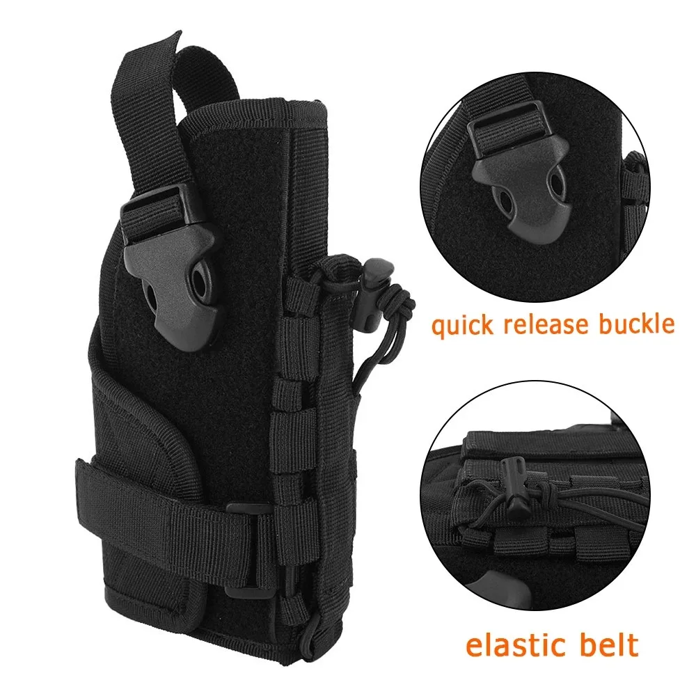 Pistolera táctica Molle para Glock 17 19 Beretta M9 Sig P226, Funda Universal para pistola de caza, con bolsa para cargador de 9mm - imagen 4