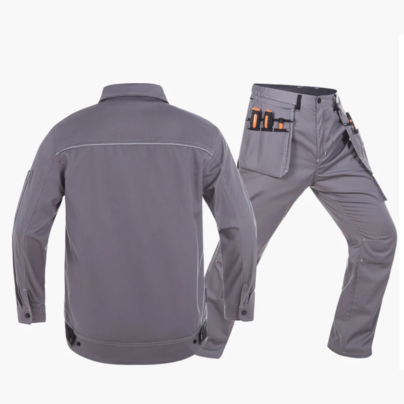 Conjunto de ropa de trabajo fina de verano, uniformes de taller de reparación mecánica de construcción, mono de trabajo duradero, traje de soldadura, ropa de trabajo - imagen 5