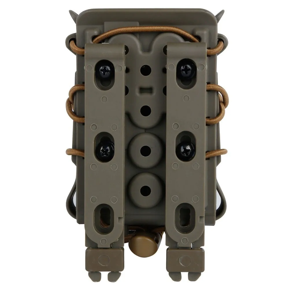 Cuerda elástica táctica MOLLE 5,56 7,62, bolsa para revistas, peso ligero, accesorios de tiro de caza, bloqueo Pop, parte superior acampanada de nailon - imagen 4