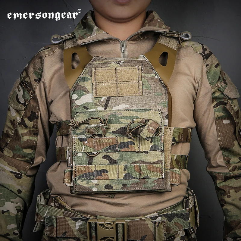Emersongear JPC chaleco táctico portador de placa para niños Molle Loop Hoop impermeable táctico Airsoft caza CS juego combate tiro - imagen 3