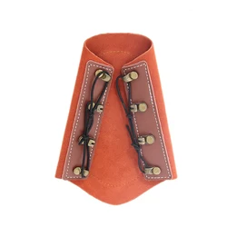 Protector antebrazo cuero arquero con cordones – Brazal