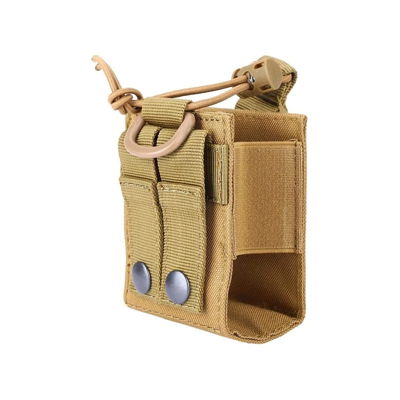 Molle-bolsa táctica para walkie-talkie, bolsa de almacenamiento para interfono, funda para Radio al aire libre, soporte para caza y tiro - imagen 4
