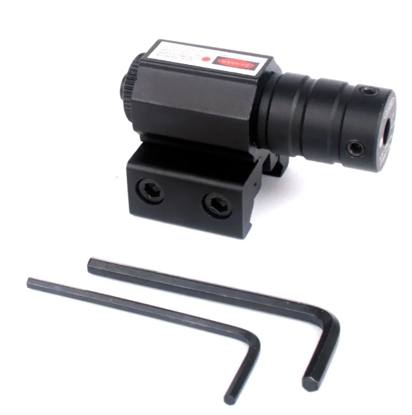 Mira láser de punto rojo sin batería con láser de montaje en riel Picatinny ajustable para 11mm/20mm - imagen 3