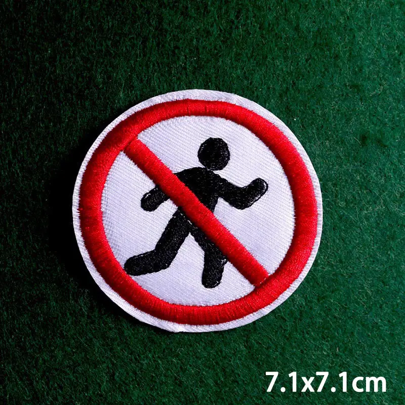 Parches de ropa Punk, Parche de signo, parche para planchar para ropa, insignias de rayas, parches bordados para decoración de ropa, 2 uds./lote - imagen 5