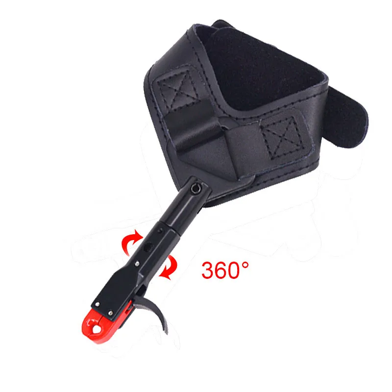 Arco de tiro con arco, ayuda para la muñeca, hebilla ajustable, pinza de gatillo, correa, arco compuesto, accesorios de caza - imagen 4
