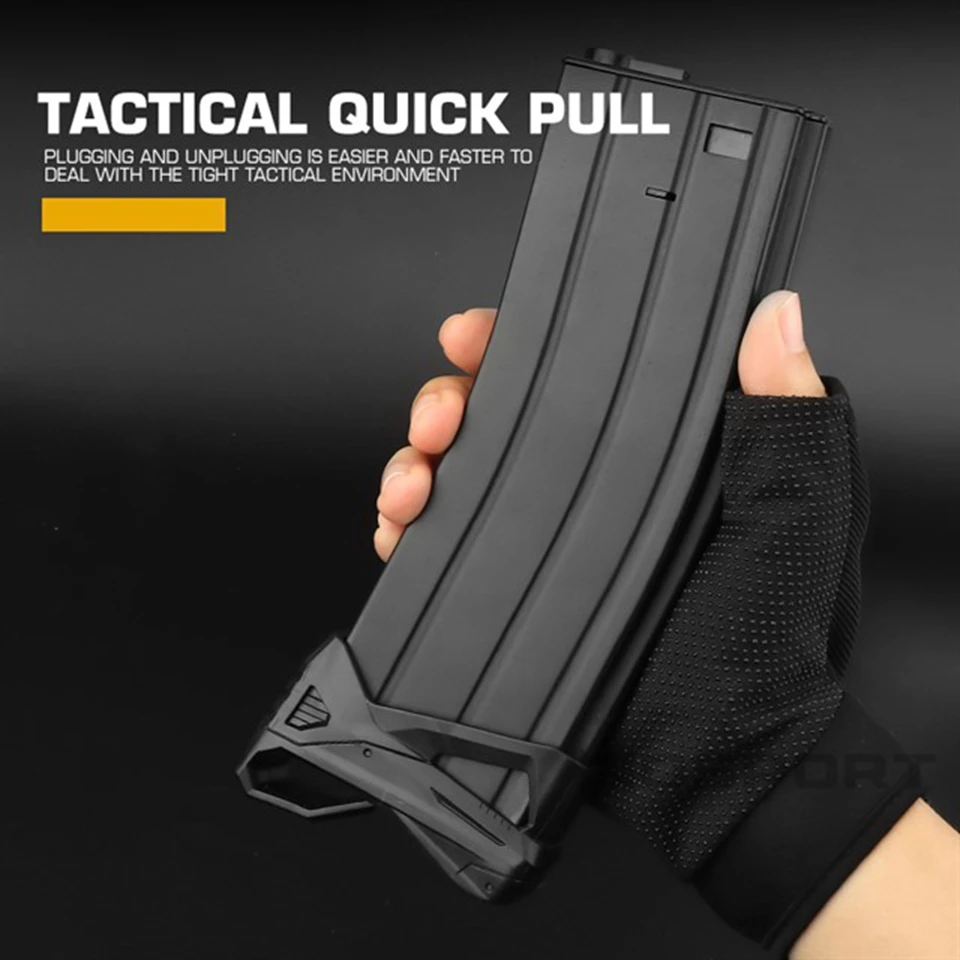 Agarre de revista táctico M4, funda de extracción rápida, almohadilla Base, extensión de revista de Rifle multifuncional, accesorios de caza, 2 uds. - imagen 5