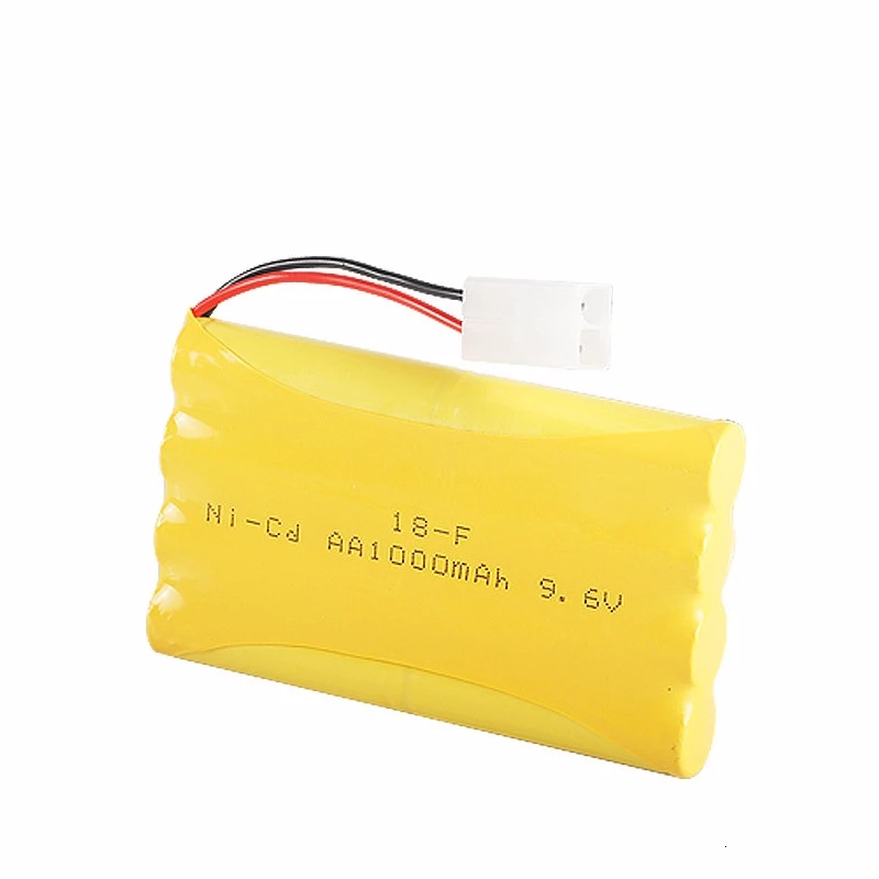 Batería recargable ni-cd de 9,6 v y 1000mah, Cargador USB para juguetes Rc, coche, tanque, tren, Robot, barco, pistola, AA, 9,6 v, modelo H - imagen 3