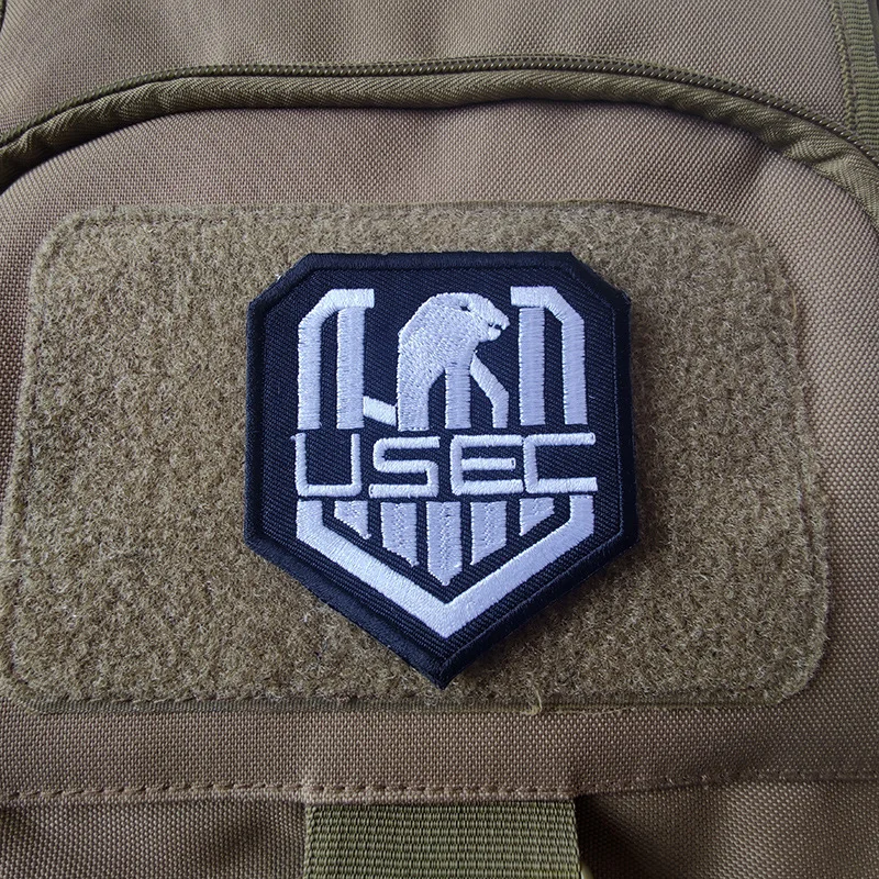 Escape de Takov juego bordado, parches de gancho y bucle, garra de oso, pegatinas de bolsa utec, insignias de mochila militares tácticas negras para exteriores - imagen 3