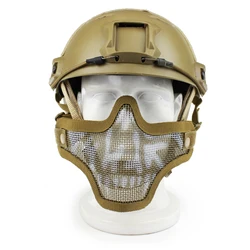 Máscara táctica protectora facial transpirable – Compatible casco FAST