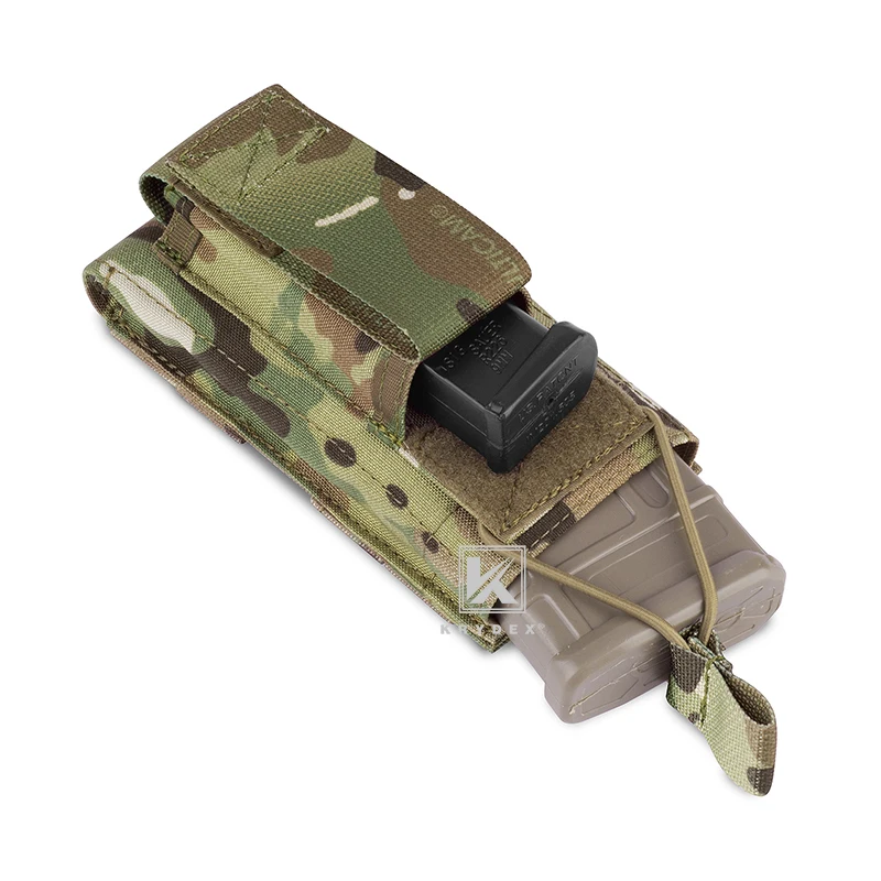 KRYDEX-bolsa para cargador individual, bolsa de 9mm para caza táctica, MOLLE/PALS, 5,56. 223 - imagen 5
