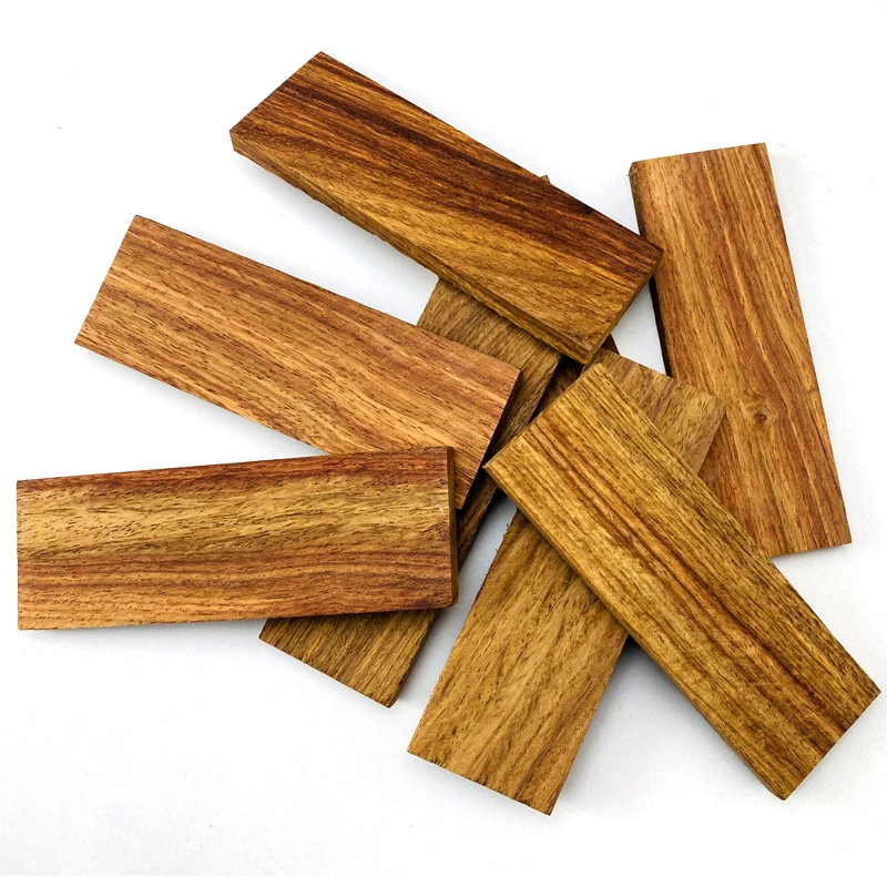 Madera de pera de flor amarilla africana para DIY, Material de fabricación de mango de cuchillo, madera Natural, Material de parche para MANGO de cuchillo - imagen 3