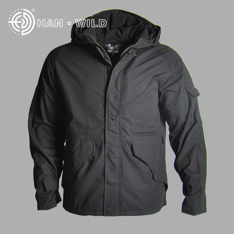 Chaqueta de camuflaje del ejército para hombre, abrigo, chaqueta táctica para exteriores, chaquetas impermeables con capucha para invierno, cortavientos, ropa de caza - imagen 4