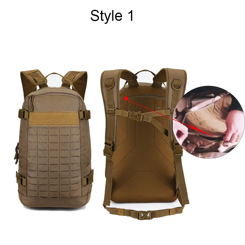 Mochila de senderismo grande para hombre, Mochila militar de camuflaje, Mochila militar Molle, montañismo, Trekking, Mochila al aire libre XA854WA - imagen 3