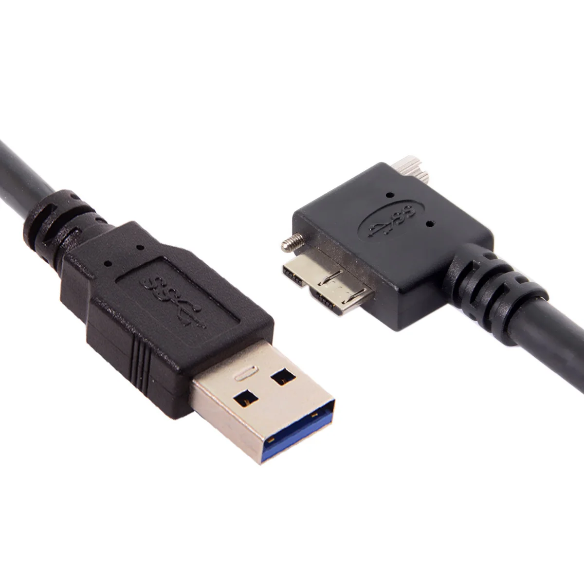 Chenyang-Cable USB 1,2 A macho A Micro B izquierda en ángulo 90D para Nikon D800 D800E, 3,0 M, 3M, 5M - imagen 3