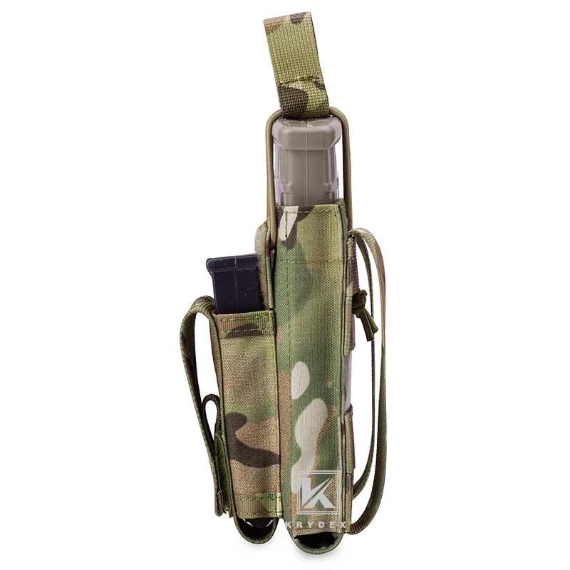 KRYDEX-bolsa para cargador individual, bolsa de 9mm para caza táctica, MOLLE/PALS, 5,56. 223 - imagen 4