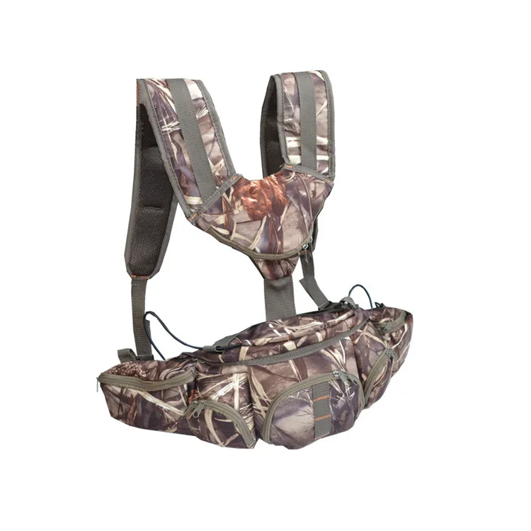 Nuevo Riñonera de camuflaje para caza, riñonera, bolsa de pesca, riñonera portátil con señuelo, bolsa de aparejos de pesca para escalada y senderismo - imagen 4