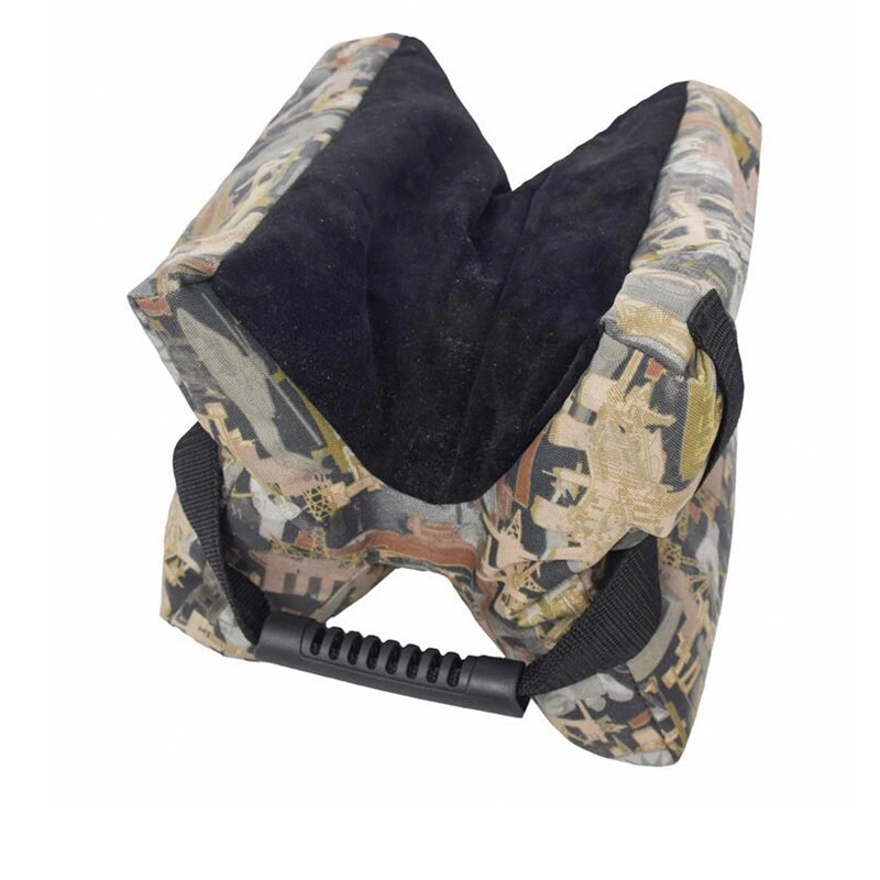 Tachuela para exteriores, accesorios para pistola de caza, soporte de tiro, bolsa de apoyo para pistola, Banco de Rifle deportivo sin relleno, color verde arena - imagen 5