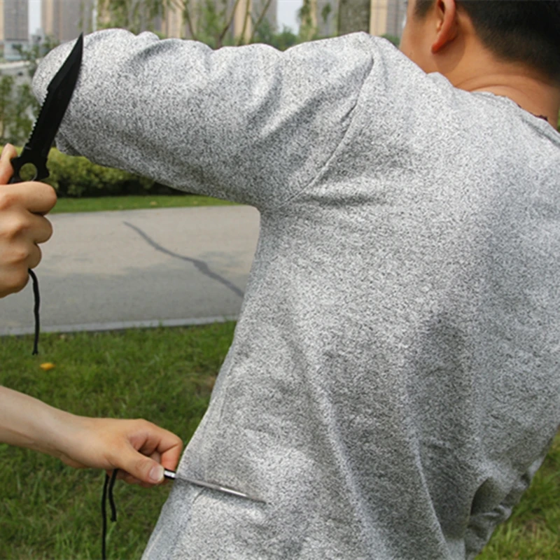 Ropa anticorte oculta de autodefensa resistente a puñaladas para seguridad, camiseta anticorte, protección, camiseta anticorte - imagen 4
