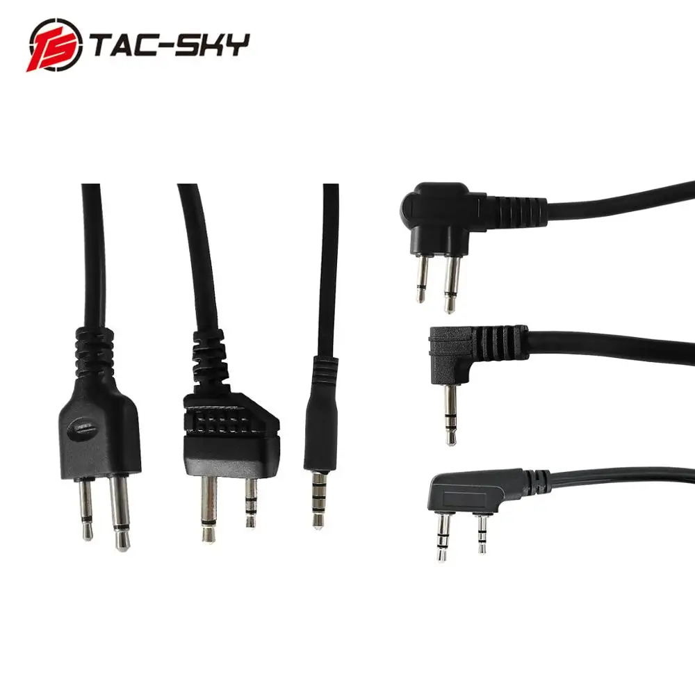 TAC-SKY PTT táctico TCI PTT adaptador de auriculares para caza táctica militar auriculares deportivos Walkie Talkie TCI PTT - imagen 3
