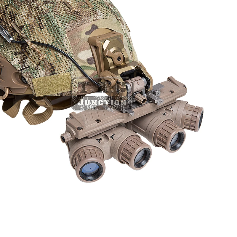 Montaje de gafas tácticas GSGM con placa adaptadora de cubierta de casco, juego de especificaciones de tierra para AN/AVS-6 AVS-9 ANVIS PVS-23 visión nocturna - imagen 4