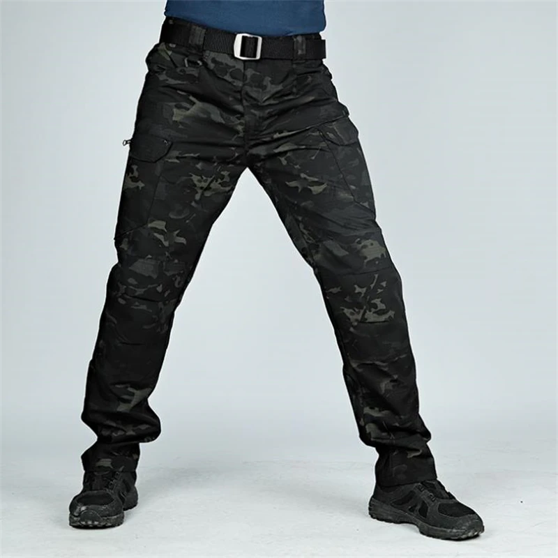 Pantalones militares transpirables para hombre, pantalón táctico de combate urbano, impermeable, ajustado, Cargo, 6XL, novedad - imagen 4