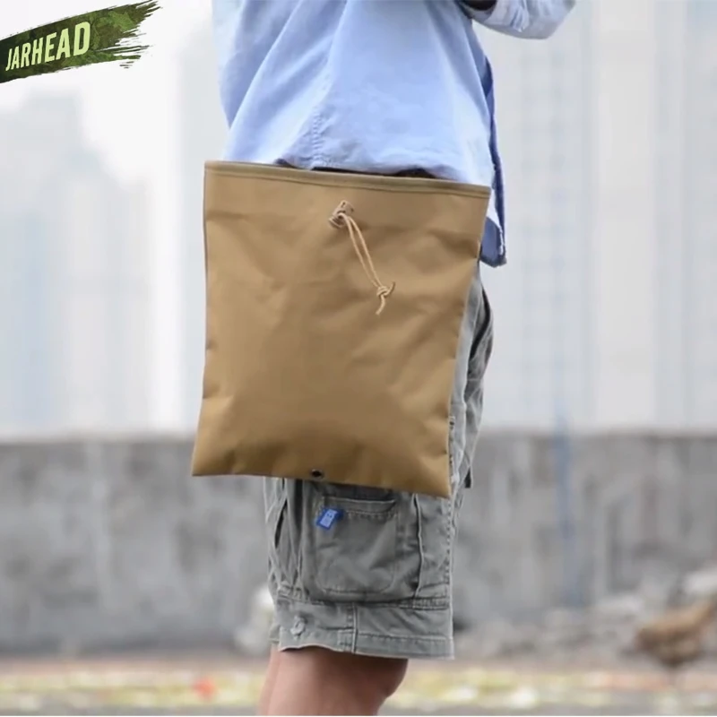 Bolsa grande MOLLE impermeable para exteriores, almacenamiento de basura para escalada, Camuflaje, reciclaje táctico - imagen 3