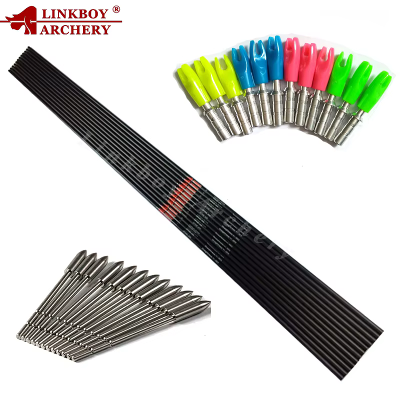Flechas de carbono para arco recurvo con puntas