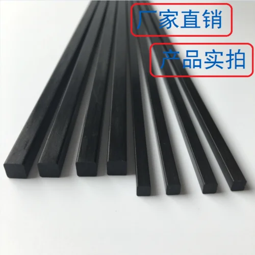 Barra de varilla cuadrada negra de fibra de carbono, 2 piezas, 50cm, 2mm/2,5mm/3mm/4mm/5mm/6mm/8mm/10mm - imagen 5