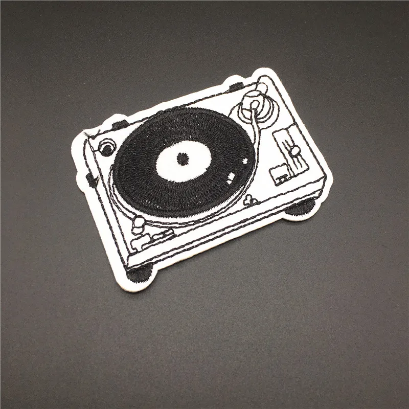 Tamaño de la música: 6,9x4,8 cm, parche bordado para ropa, aplique de insignia linda, pegatina en ropa, ropa DIY - imagen 3