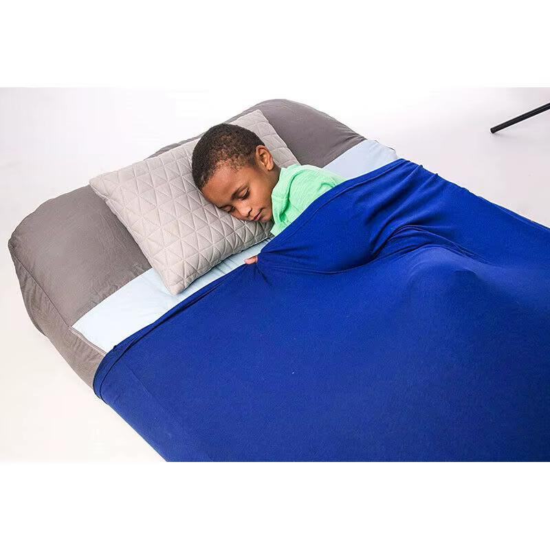 Manta sensorial para cama, Sábana elástica transpirable, cómoda y fresca, ropa de cama para dormir para niños, alternativa de compresión - imagen 2