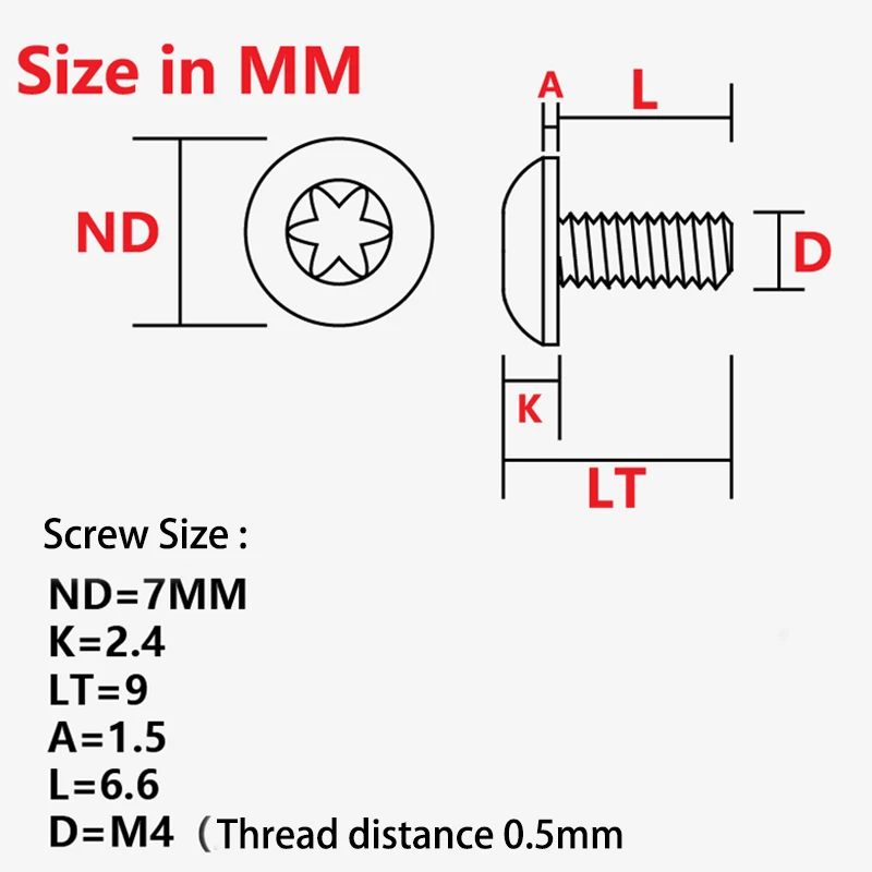 Tornillos de empuñadura personalizados con herramienta, tornillos de acero inoxidable CNC T8, tornillo de ciruela 1911, clavo de agarre blanco y negro, 1911, 4 unidades - imagen 3